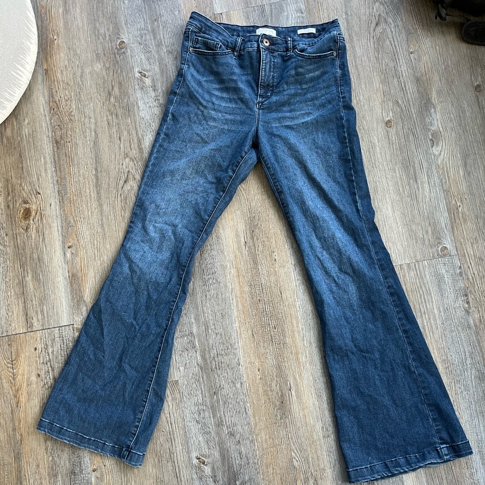 High rise flare jeans
